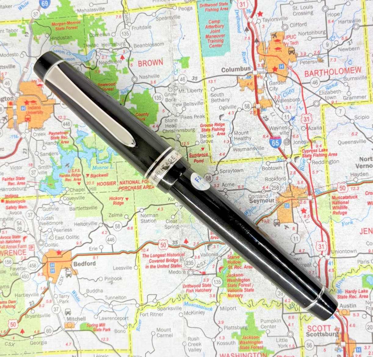 Pilot Custom Heritage 912 Fountain Pen - 14K Gold FA Falcon Flex Nib - Converter