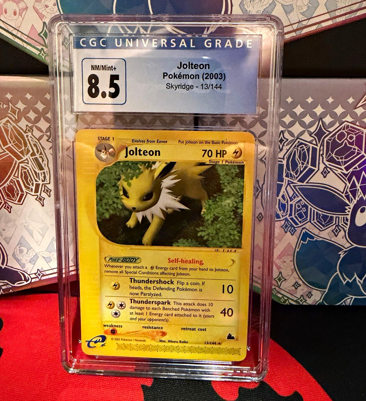 Pokémon 2003 Jolteon Skyridge #13/144 CGC 8.5 Cert 4101783275