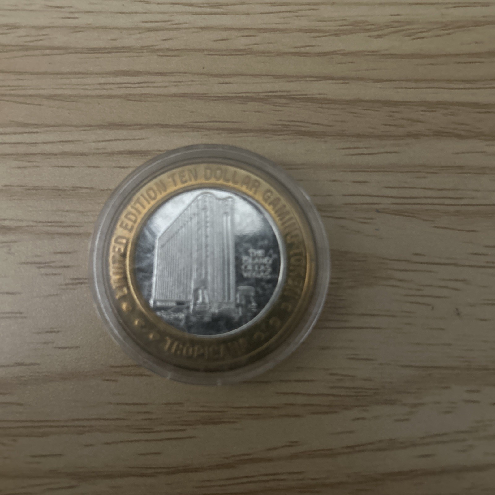 $10 silver casino gaming token, 1st Anniv. May 2000, The Venetian, Las Vegas, NV