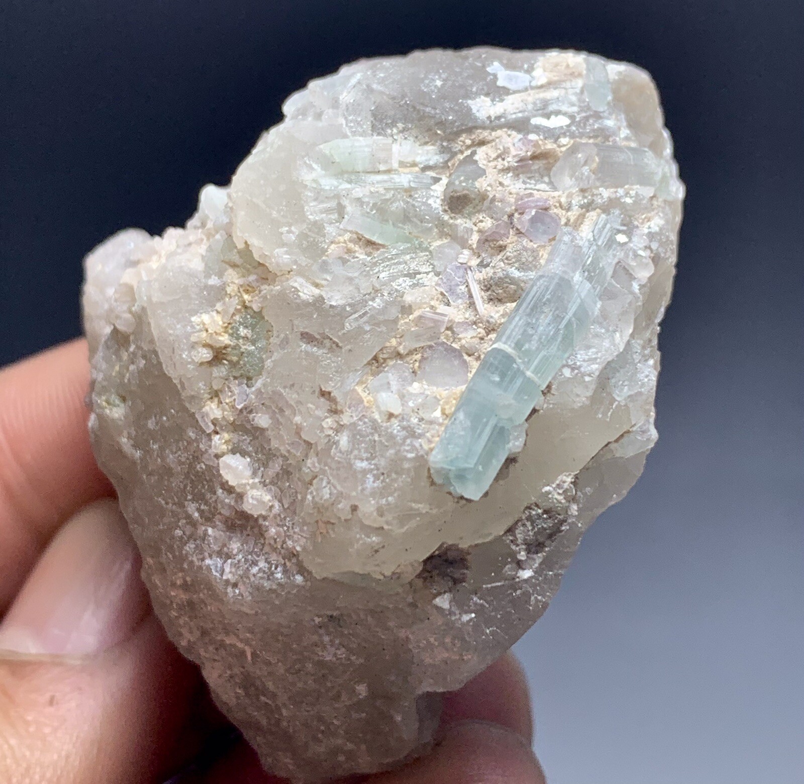 313 Cts Tourmaline Crystals On Quartz From Afghanistan.