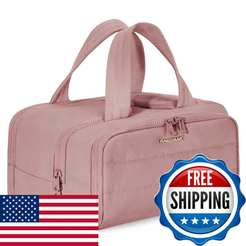 Bagsmart Travel Toiletry Bag Lightweight Large Wide-Open Travel Bag For Women