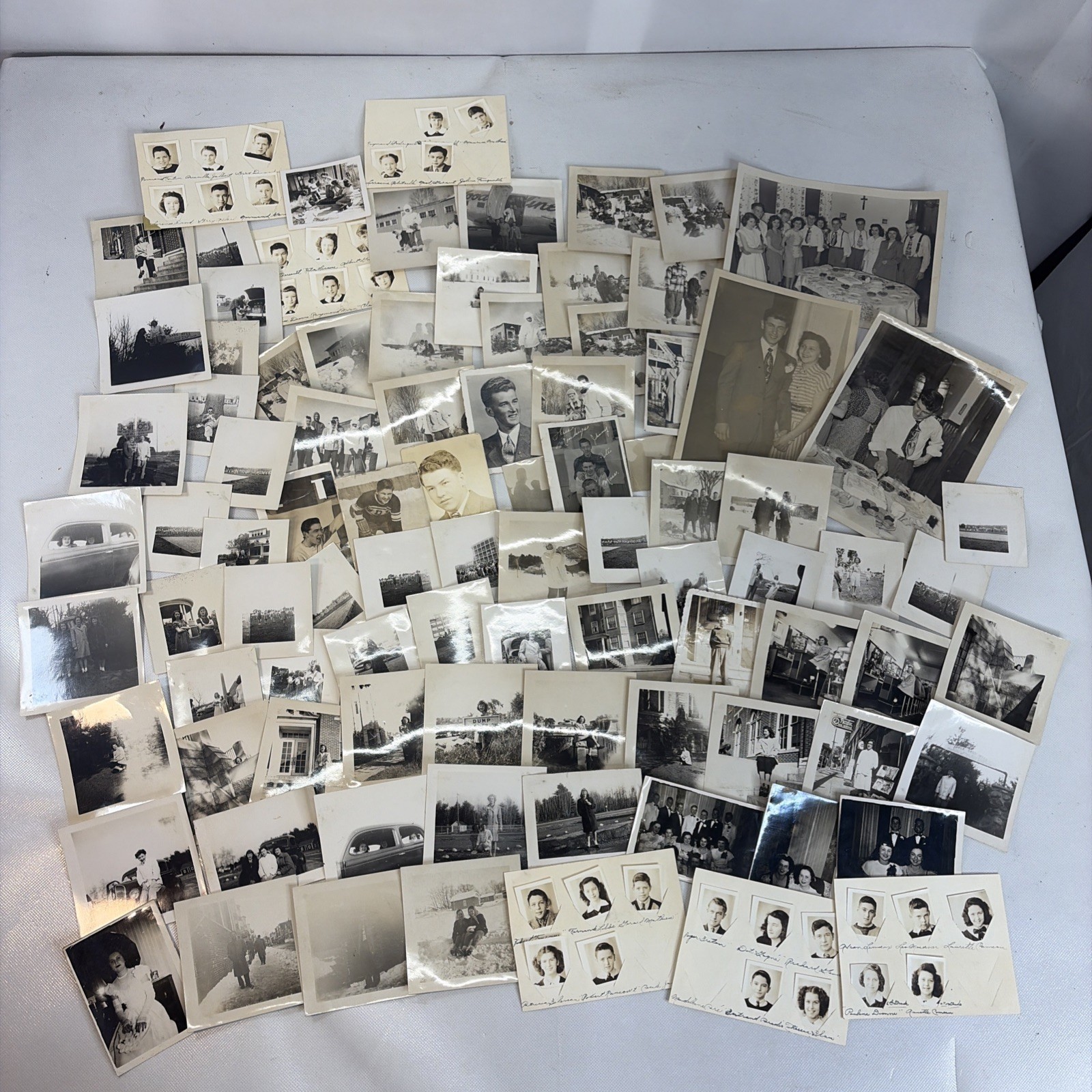 Lot 115 Vtg 1940s 1950s B&W Photos Snapshots Family School Album From 1 Estate