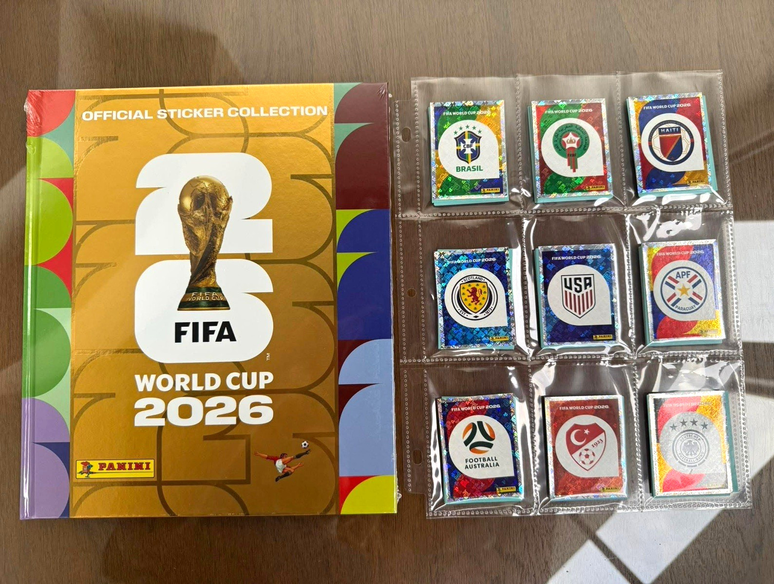 Panini FIFA World Cup 2026 Gold Hardcover Album + 980 Stickers Coca Cola LATAM