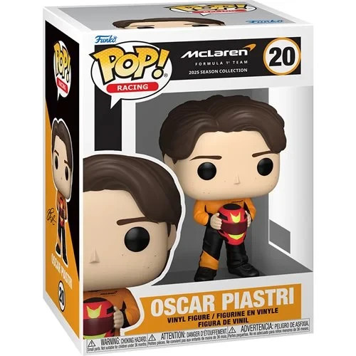 Funko POP Oscar Piastri McLaren Formula 1 Racing Team Figure 20 + Protector