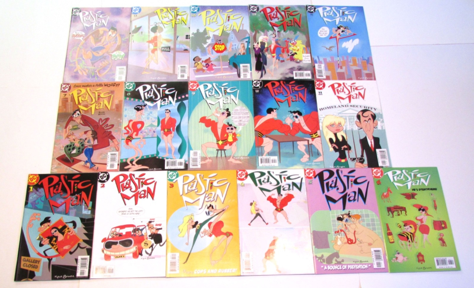 Plastic Man #1-16 Set F, Kyle Baker DC Comics 2004- 