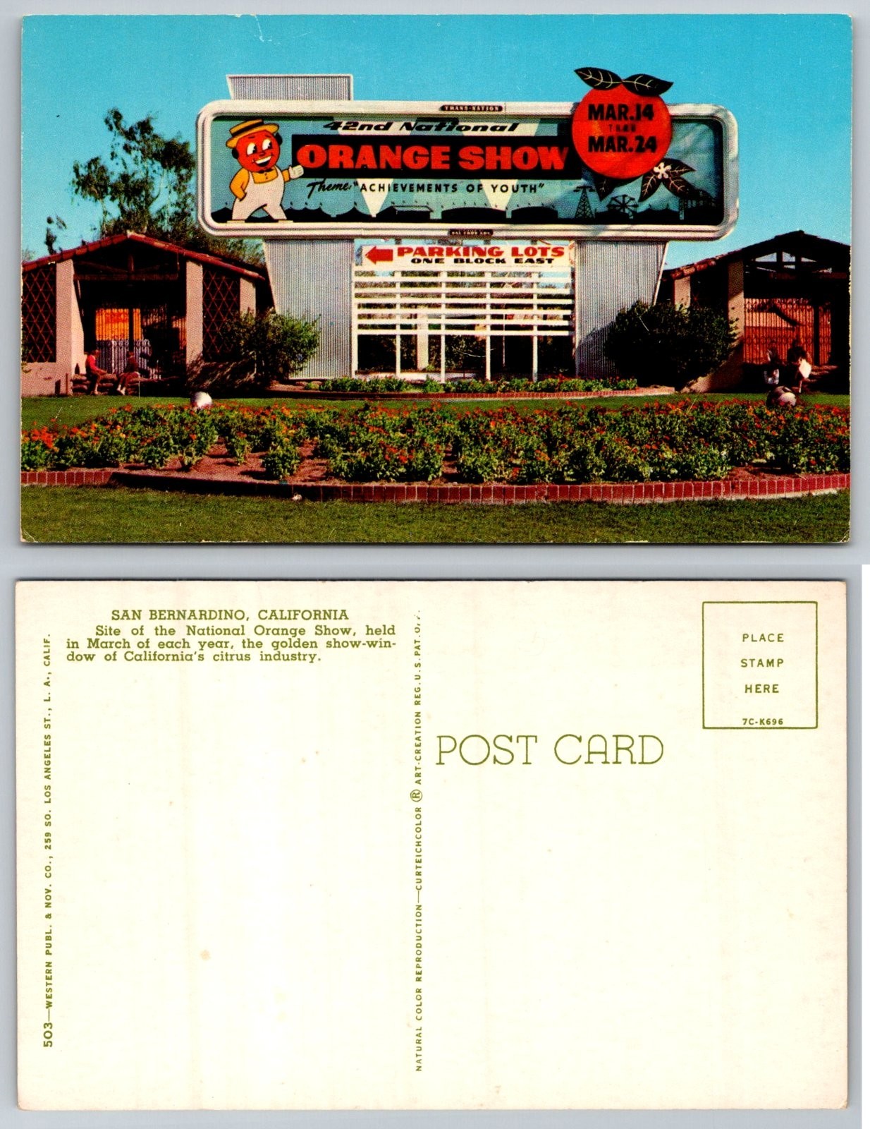Standard San Bernardino California National Orange Show Postcard