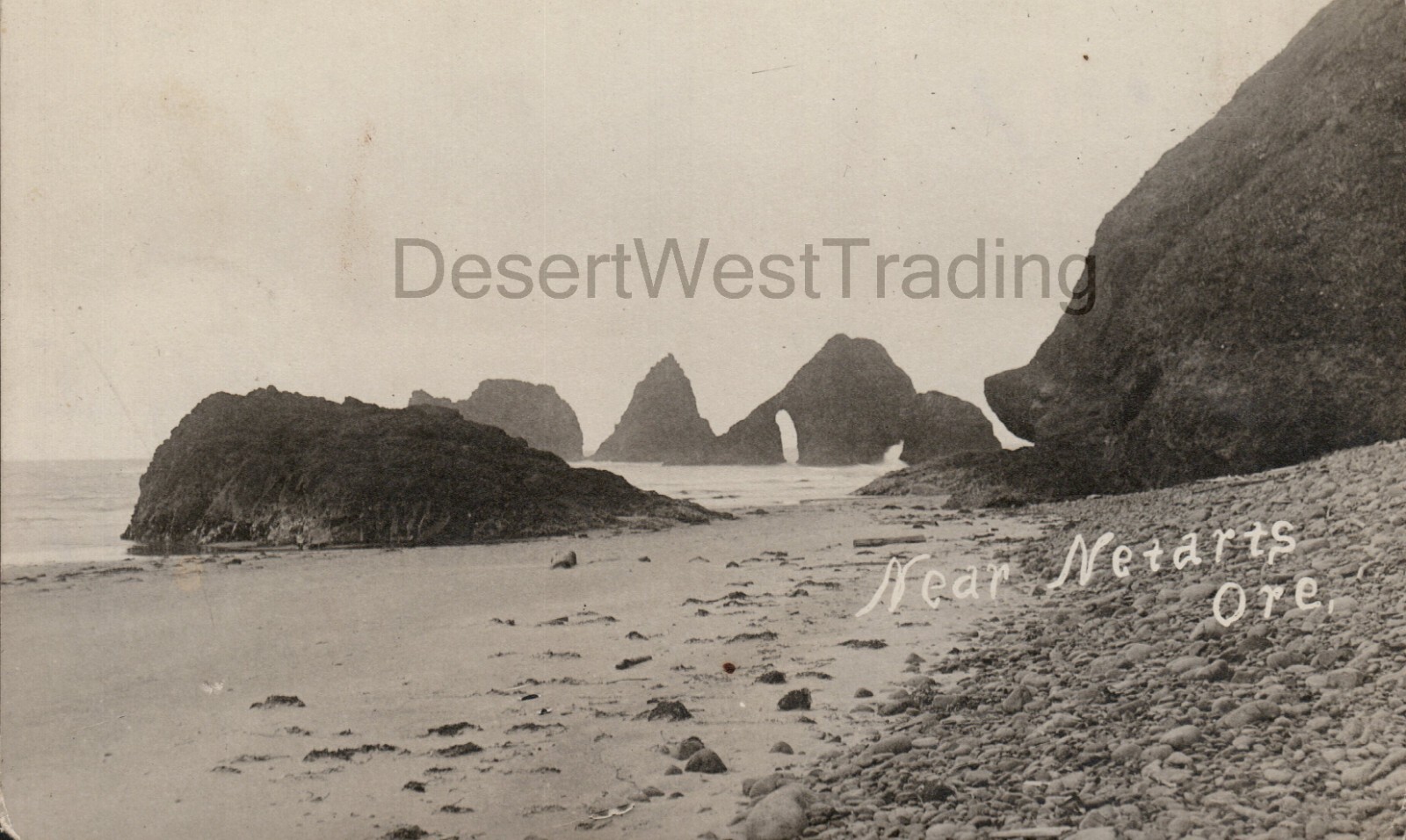 Near Netarts Oceanside Oregon RPPC Postcard Pmk 1916
