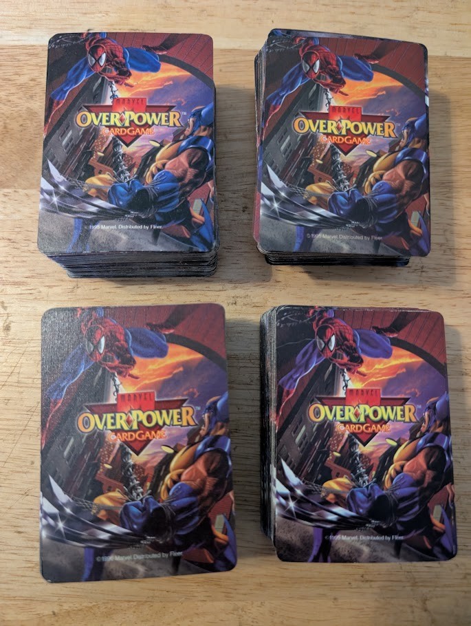 300+ 1995 Marvel OverPower Lot/Set