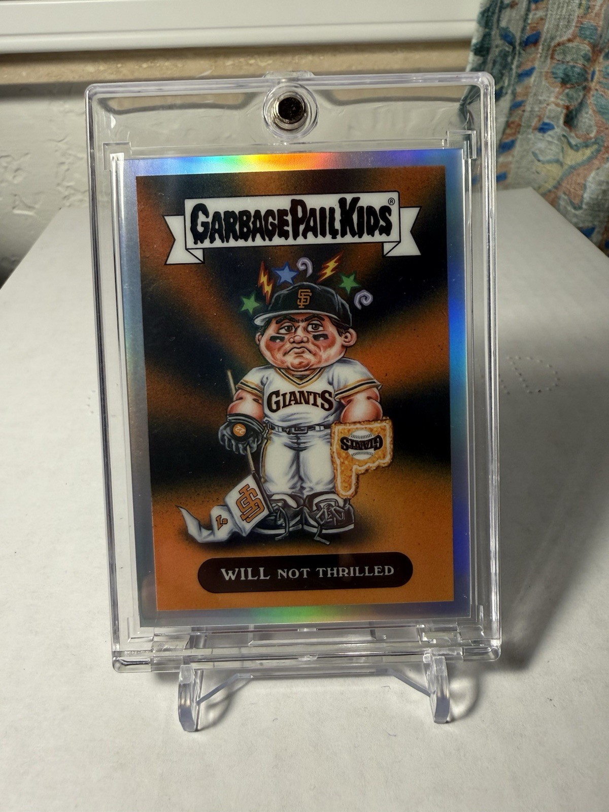 Will Clark GPK SSP: Will Not Thrilled 2026 Bowman Chrome Garbage Pail Kid GPK-48