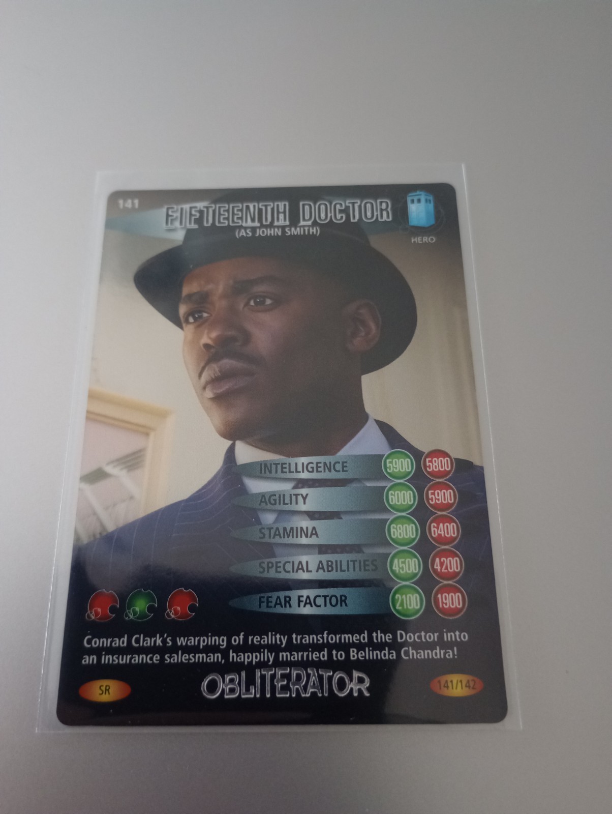 Doctor Who Battles in Time Obliterator Unlimited 141 Fifteen (As John Smith) SR