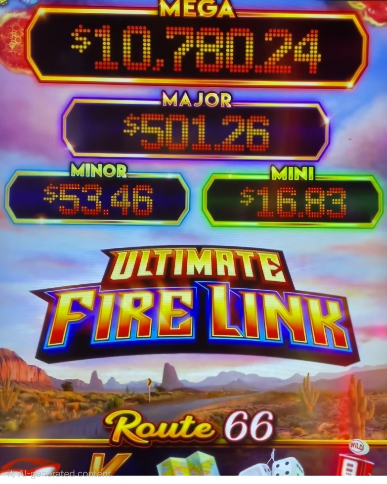 Ultimate Fire Route 66 HET V2.1 PCB Game JAMMA VGA