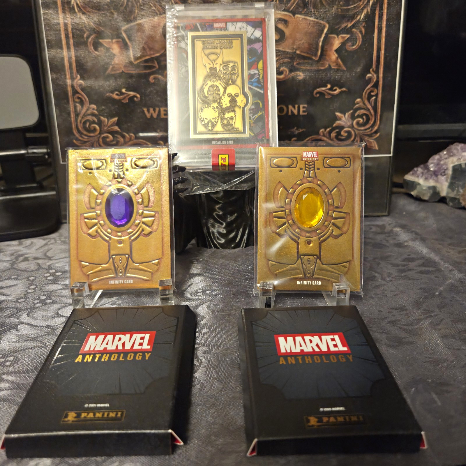 Panini 2025 Marvel Anthology Wolverine #139 3-Card Lot Infinity+Medallion