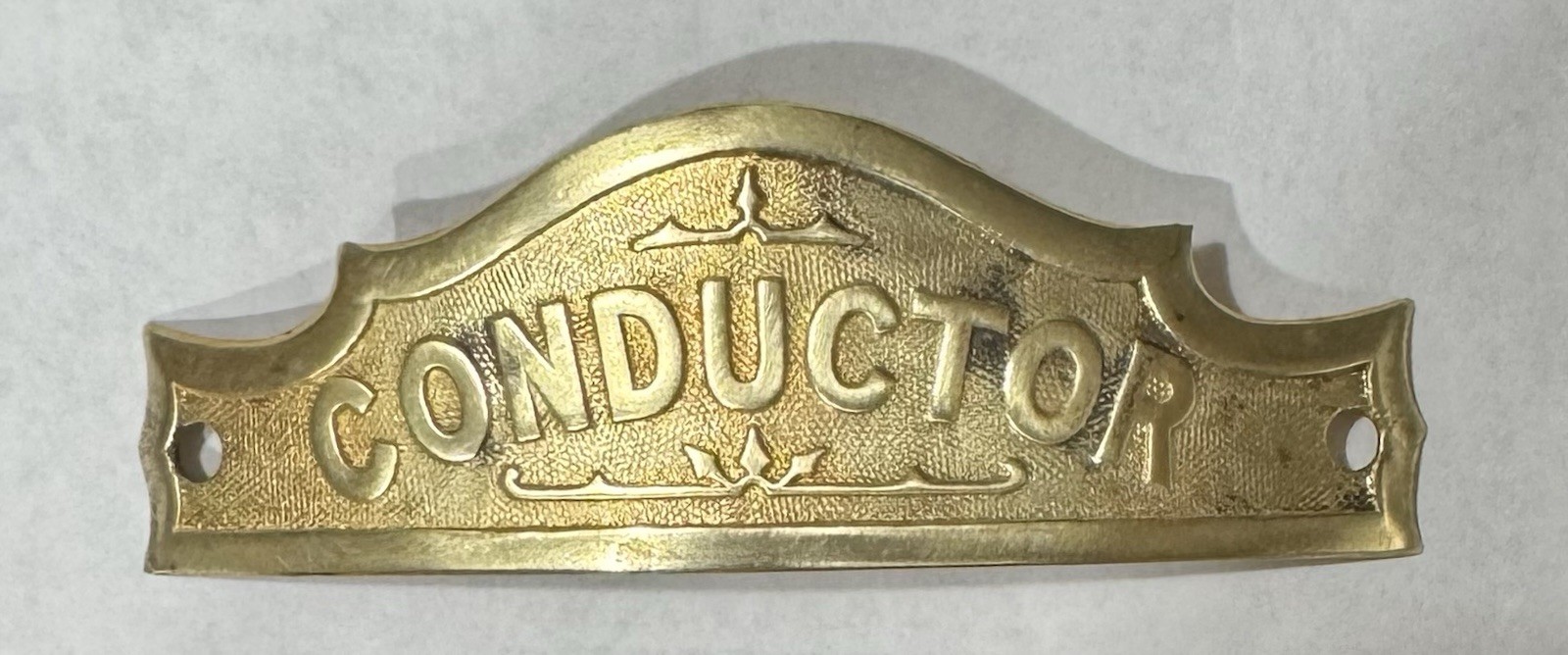 WABASH RAILROAD CONDUCTOR HAT BADGE