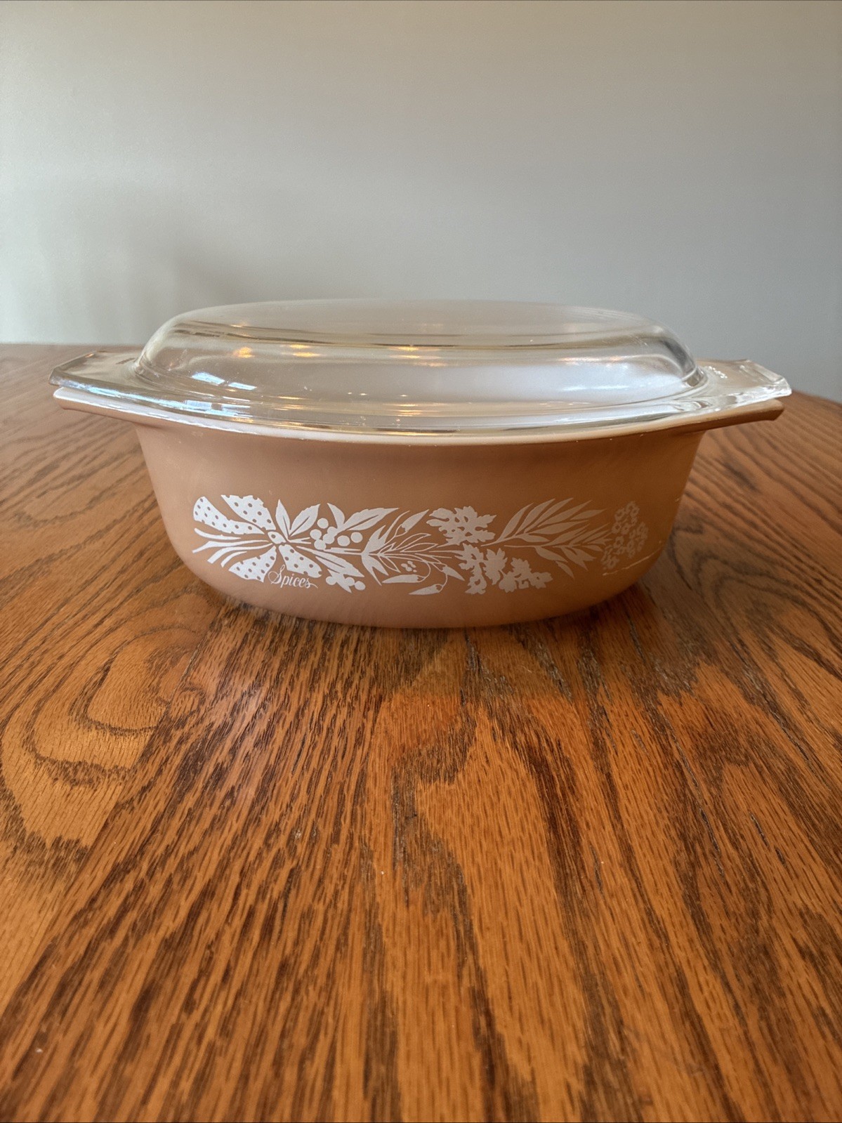 Vintage Pyrex Promotional SPICES 1.5 L Casserole Dish With Lid USA