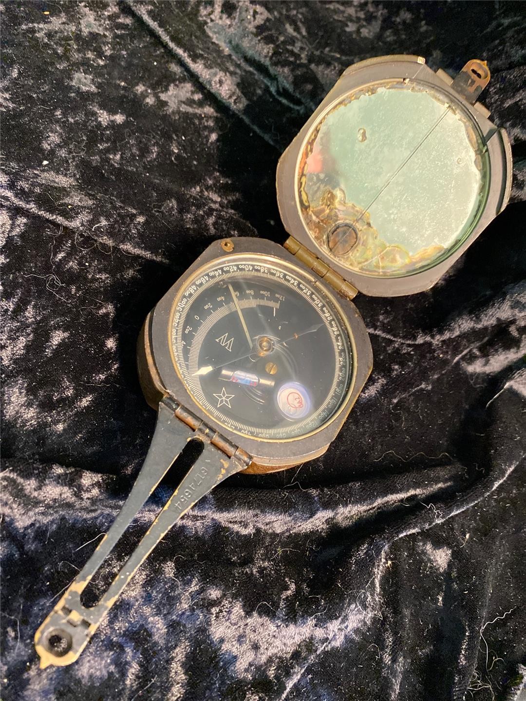 Vintage WWII M2 Artillery Compass - Serial #63933