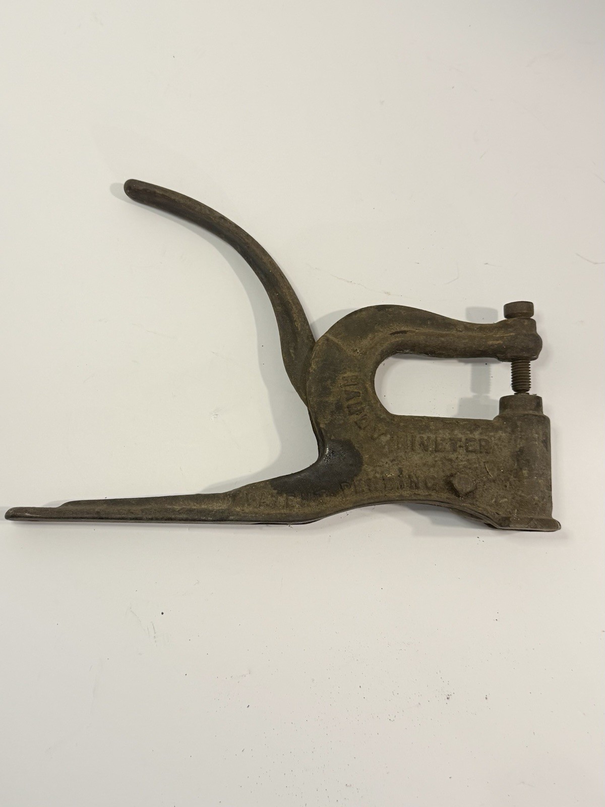 Vintage Deming Co. Acme Riveter Cast Iron Rivet Press Leather Punch USA