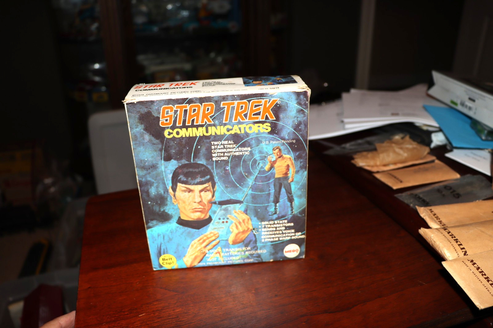 Vintage 1974 Mego Star Trek Communicators In Original Box. Rare Find EX. COND.