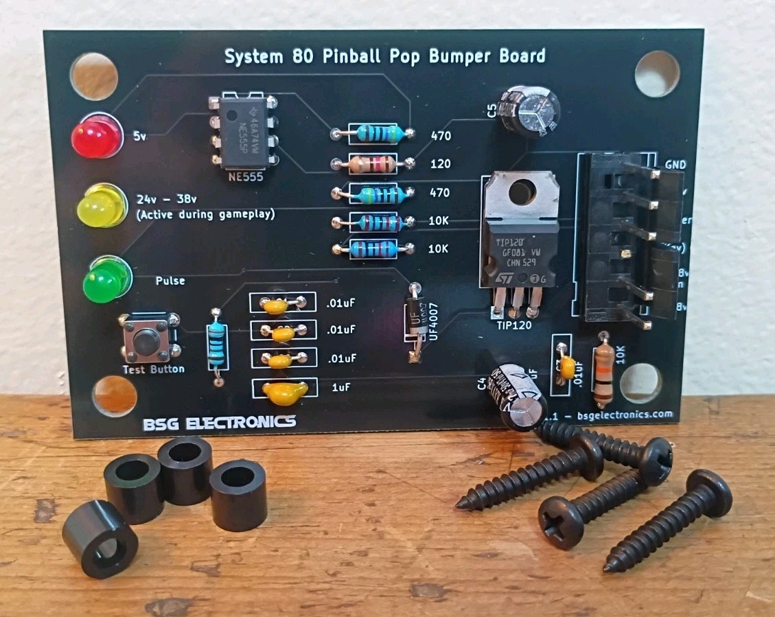NEW Pop Bumper Driver Board For Gottlieb System 80 80A 80B Pinball Machines