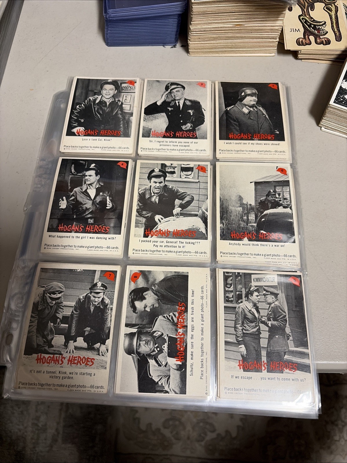 1966 Fleer Hogan\'s Heroes Complete 66 Card Set