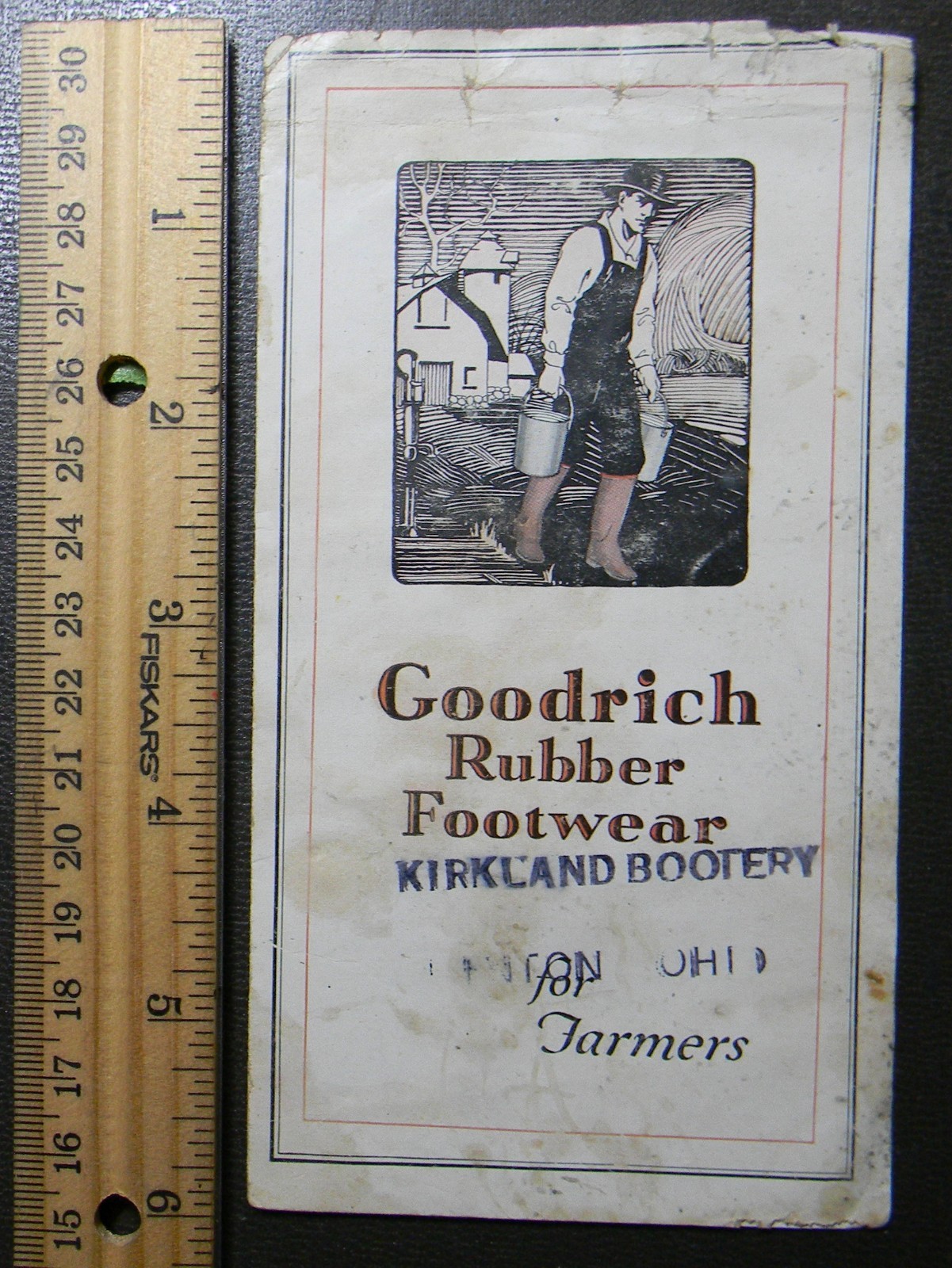 B F Goodrich Rubber Footwear for Farmers Brochure 1930s? Kirkland Bootery