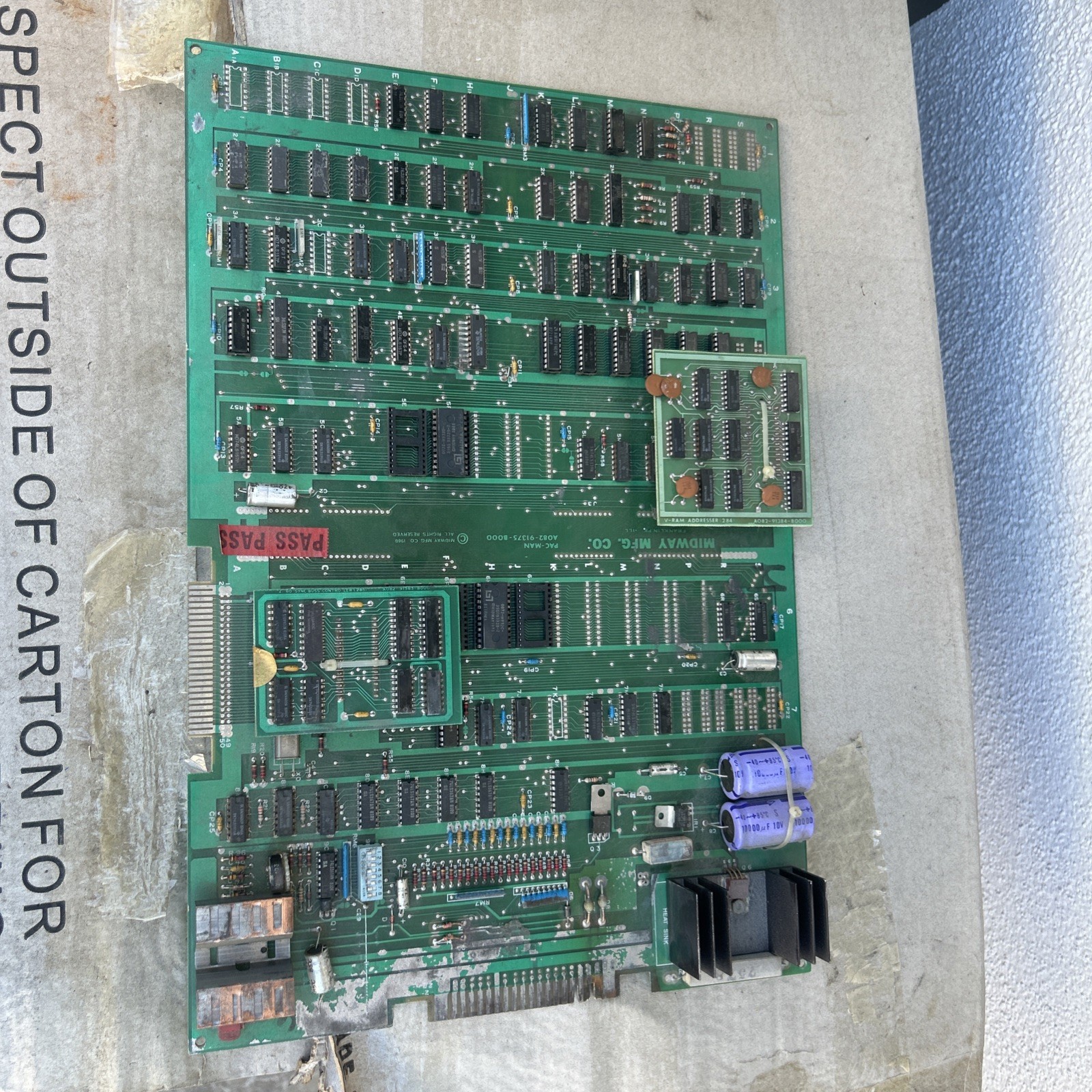 Untested Ms Pac-Man arcade Video GAME PCB BOARD CA-5