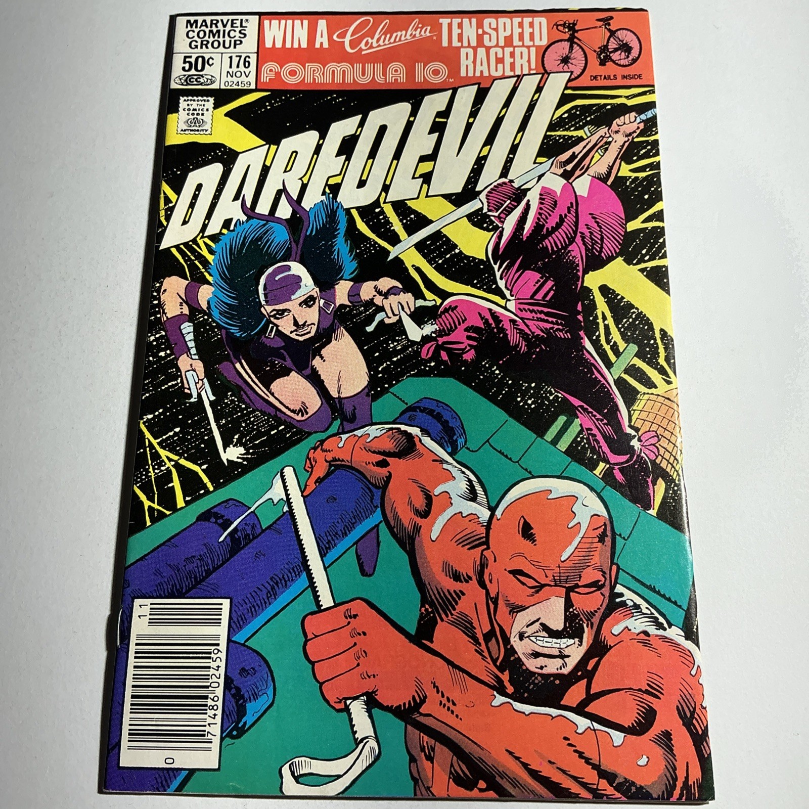 Daredevil #176 Newsstand Variant (Marvel Comics 1981) VF 1st App Stick Comic
