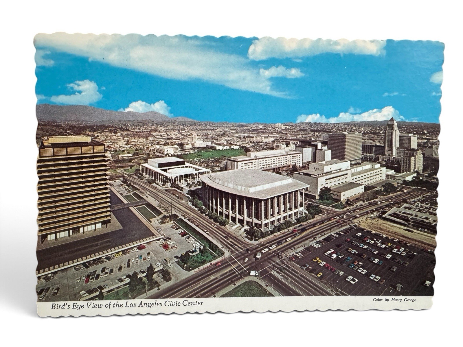 18 Vintage Los Angeles Civic Center Photochrome Postcards Lot Dexter Press NOS