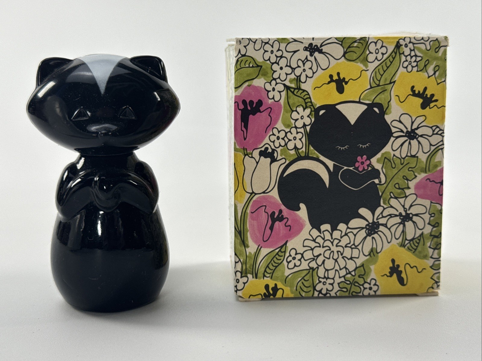 NIB NOS Vintage Avon Sniffy Skunk Sweet Honesty Cologne Bottle 1970s