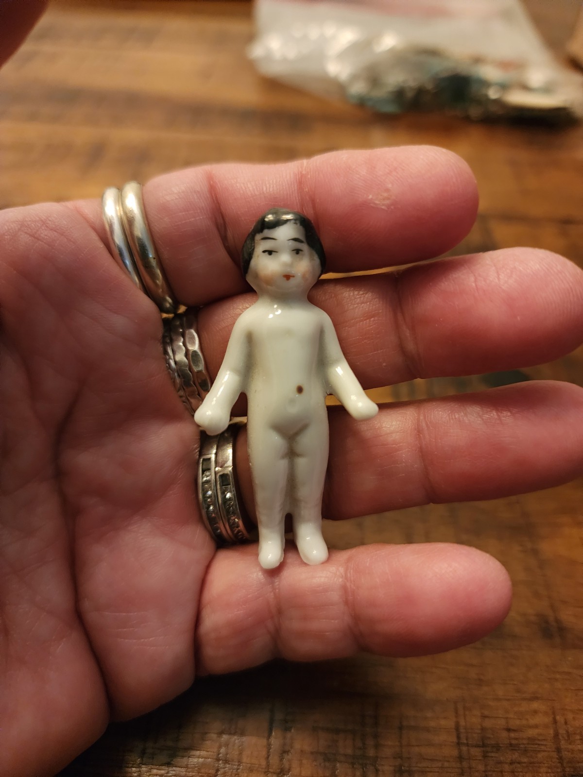 Frozen Charlie Charlotte Bisque Porcelain Undamaged VTG Old Germany Mini One Too