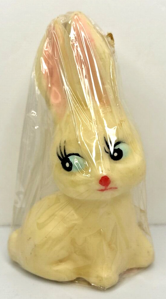 Vintage Rainbow Candle Easter Bunny Candle New in Packaging 4\