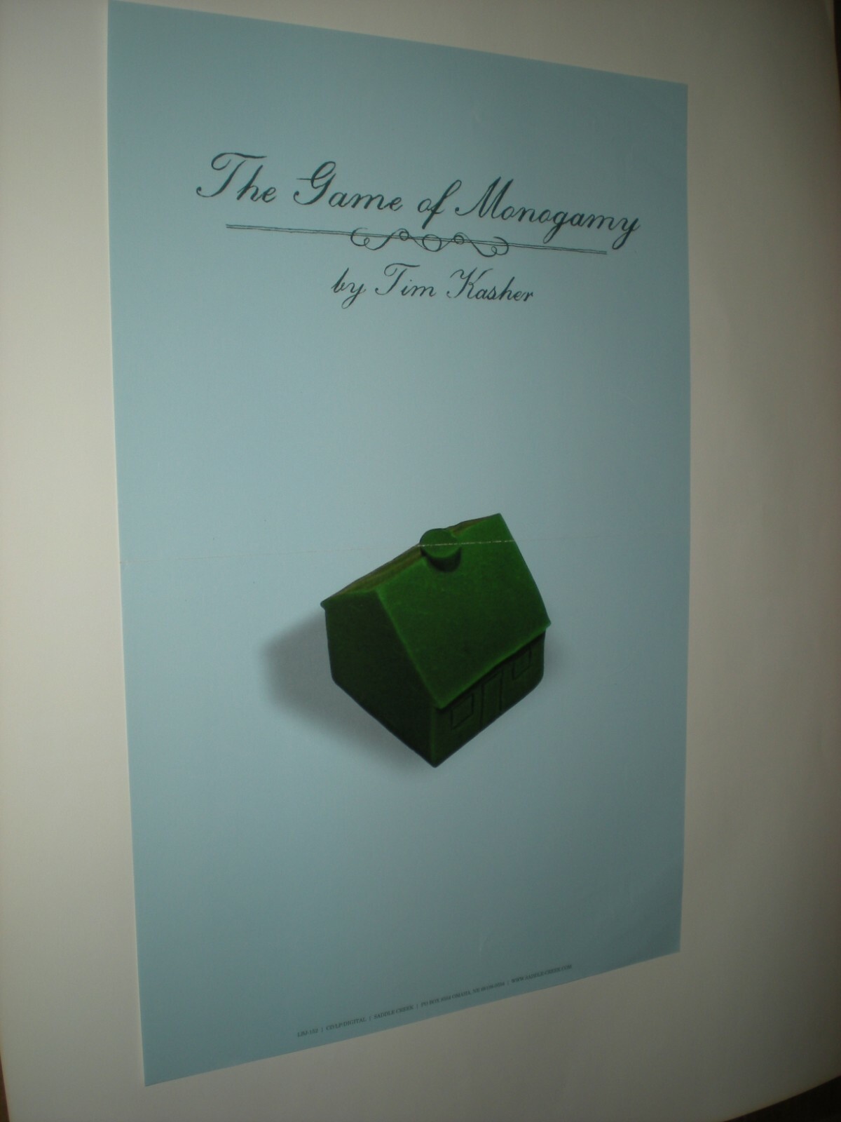 POSTER by TIM KASHER the game of monogamy 2010 PROMO for the band tour 1