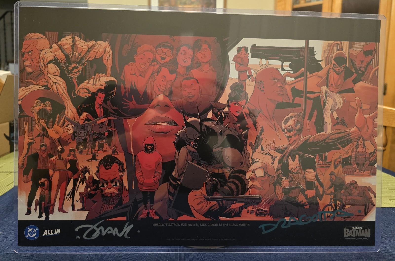 8.5 x 17 NYCC 2026 exclusive Absolute Batman #25 print signed DRAGOTTA & MARTIN