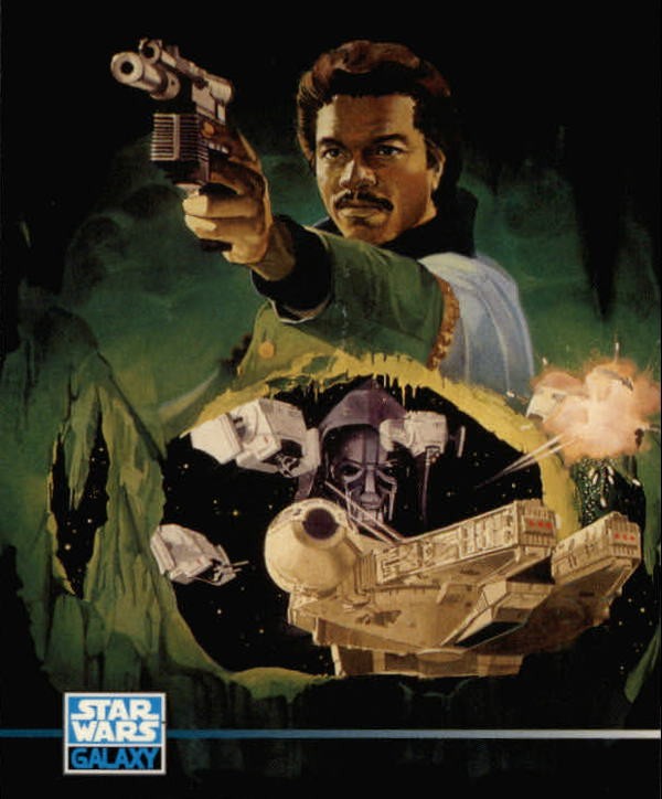 1993-95 Topps Star Wars Galaxy #300 Lando Montage - NM-MT
