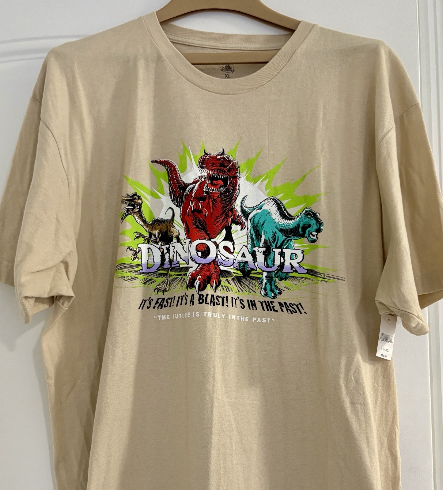 NEW Disney Dinosaur Ride Shirt XL Animal Kingdom Countdown To Extinction NWT