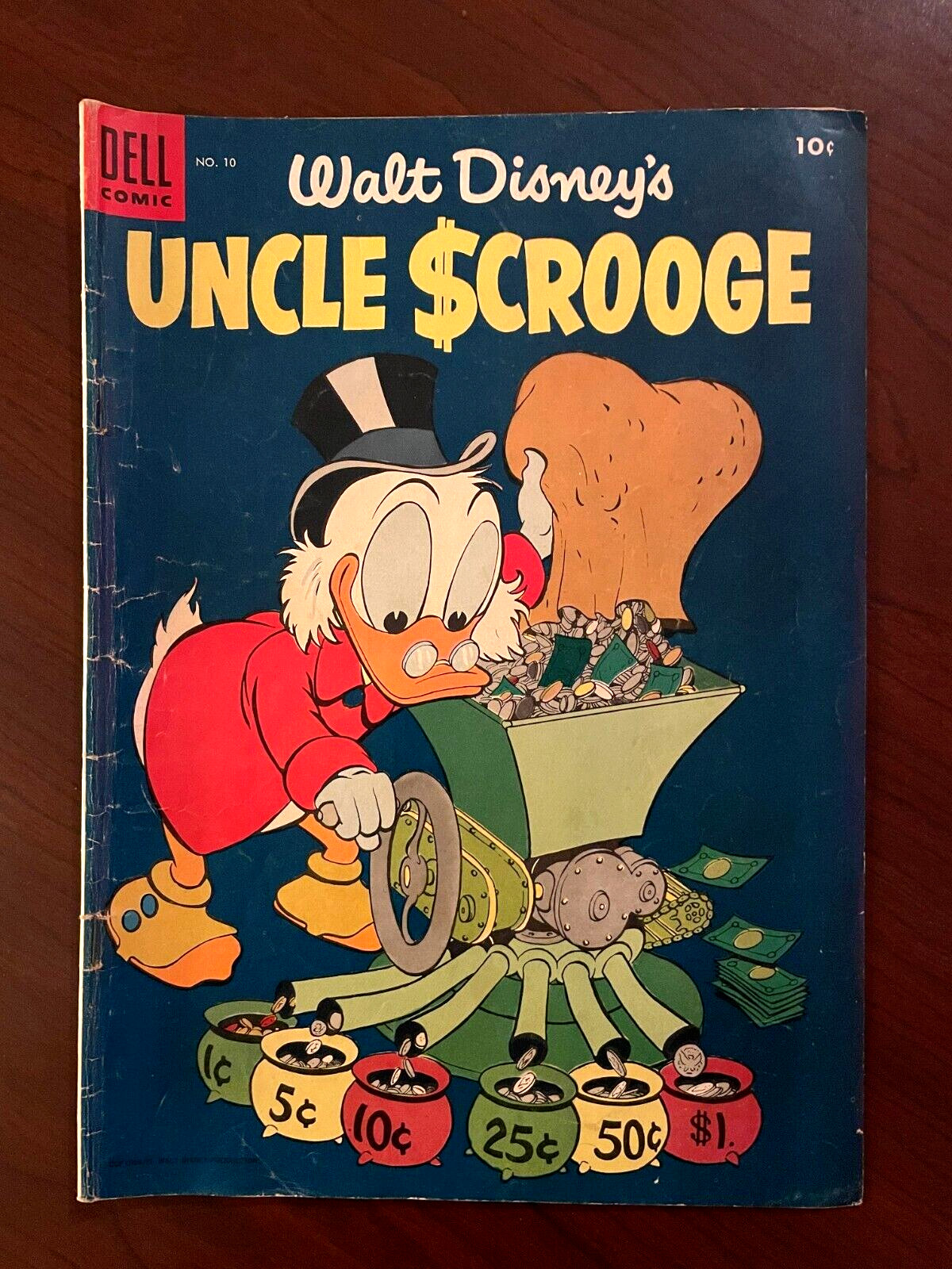 Uncle Scrooge #10 (Dell Comics 1955) Walt Disney Carl Barks Golden Age 4.0 VG