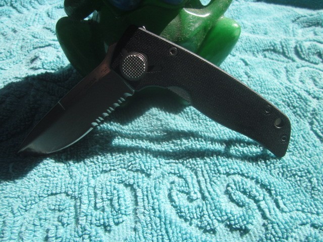 Camillus CUDA Jr. ATS-34 G-10 Pocket Knife partial serrated drop point NEW