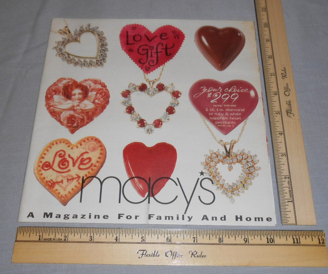 Vtg 1993 MACYS Store Circular Ad Valentines Day Womens Fashion Shoes Jewelry TV