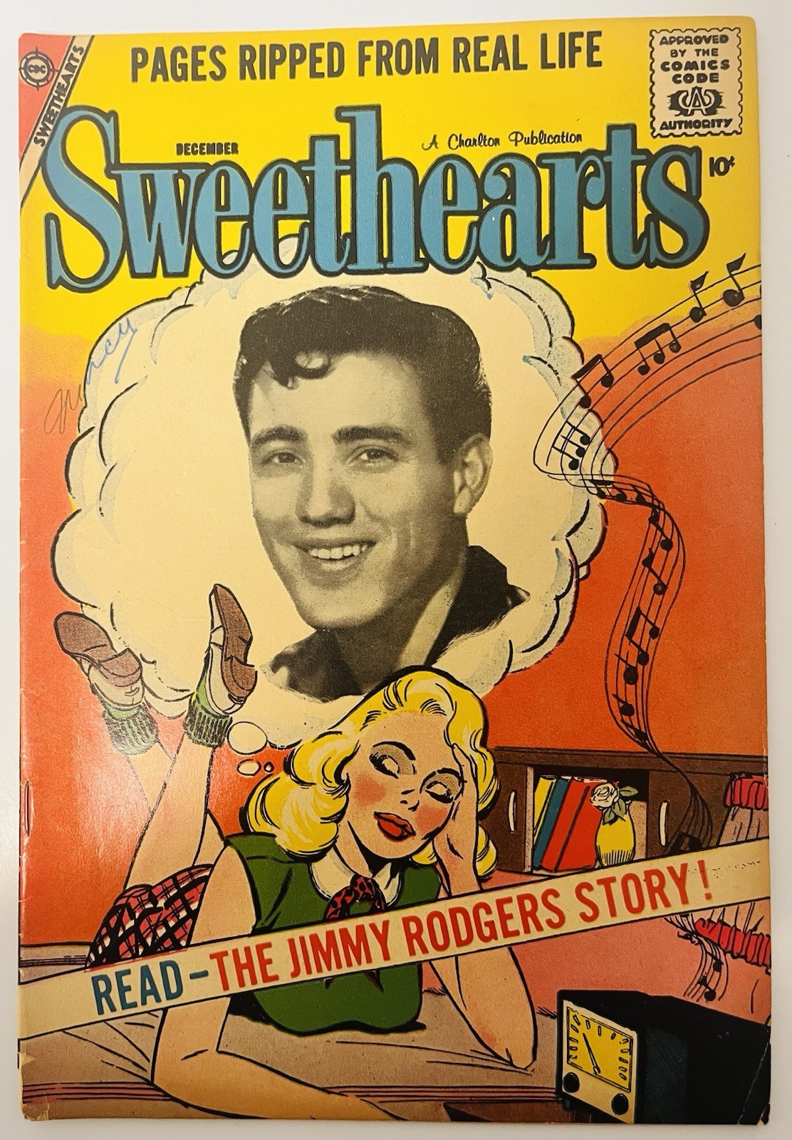Sweethearts - Issue #46 (1958 Charlton Comics) Low Grade - Off White / Tan Pages