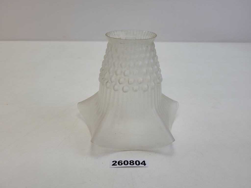 Lampshade Hanging Lamp Milk Glass Wavy Grape Shape Circa 1930 #260804