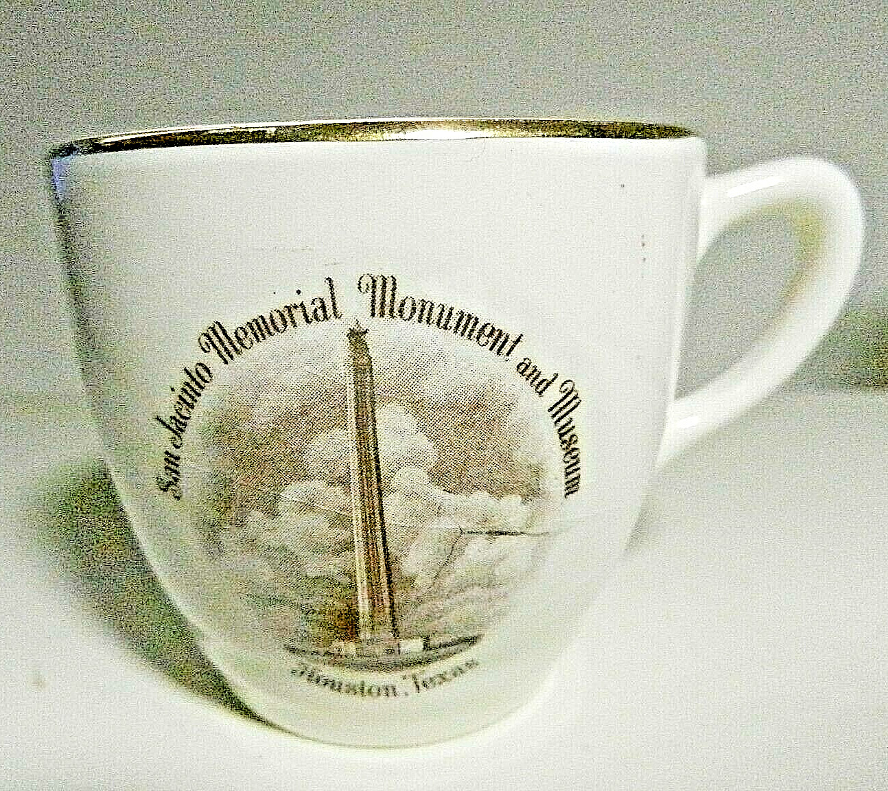 Views of America Series by Enco N.Y.C.-HOUSTON TEXAS Demitasse Cup-22 kt Gold