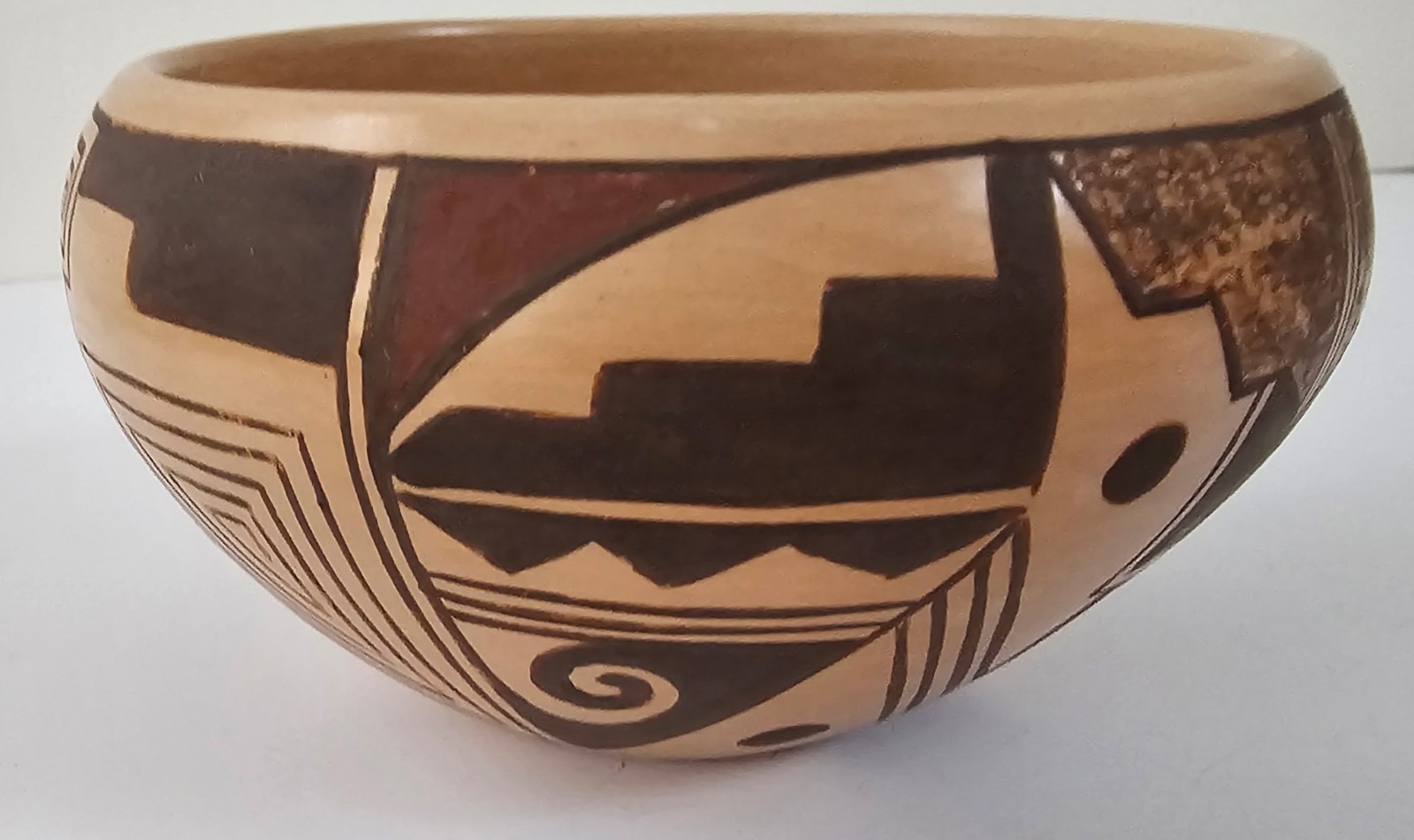 Vintage Hopi Polychrome Pottery signed  Artist - Namingha