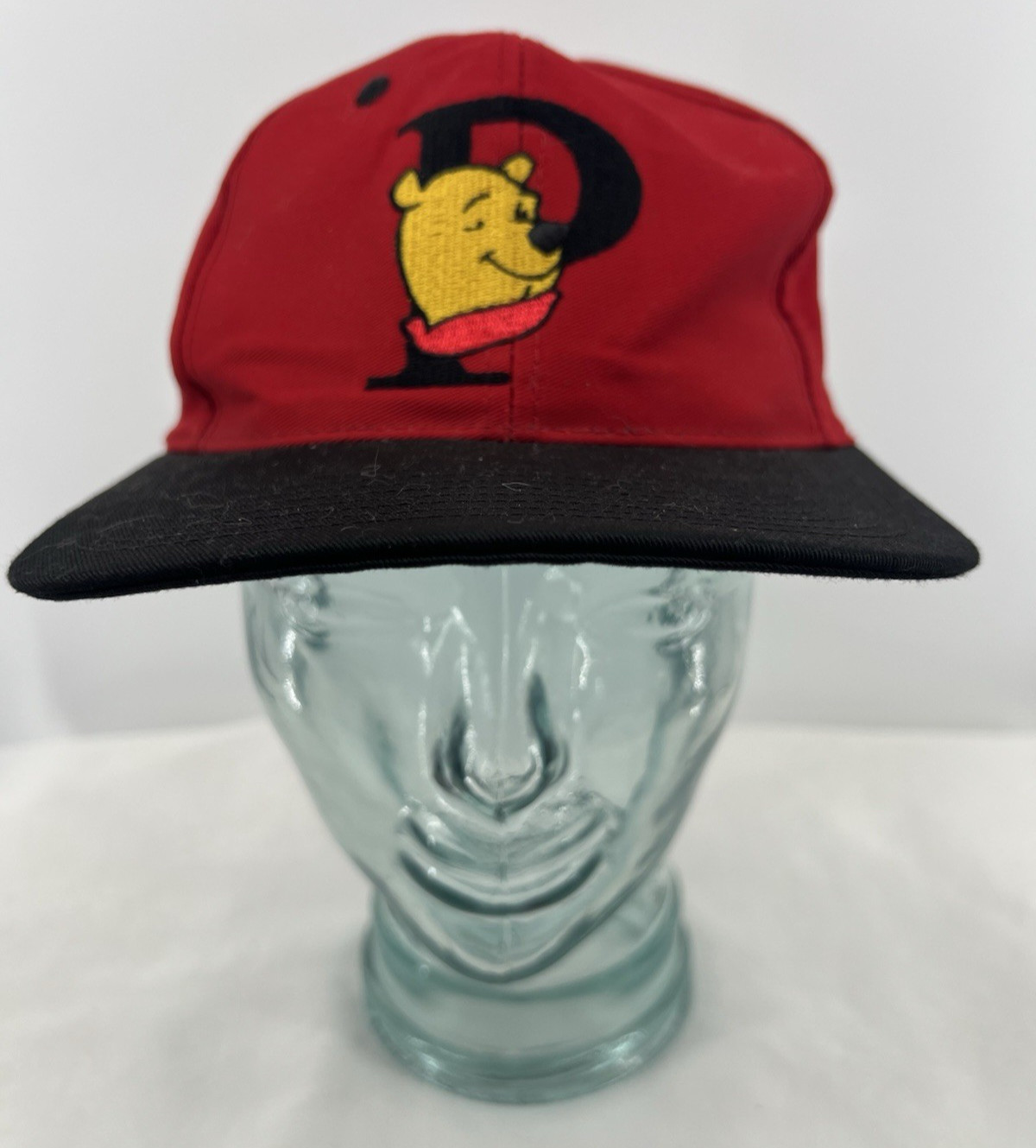 Vtg 90's Disney Store Winnie The Pooh Hat Embroidered Snapback Adjustable