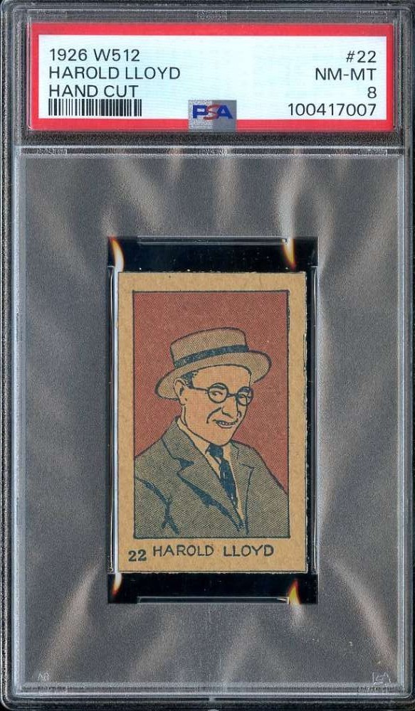 1926 W512 Strip Card #22 Harold Lloyd PSA 8 *DS16004