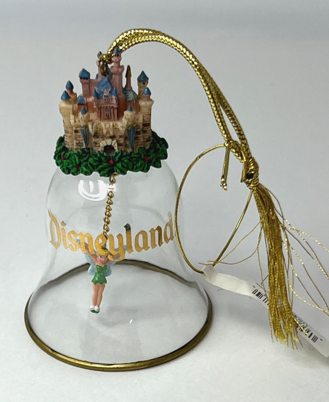Vintage Disneyland Castle Glass Bell with Tinkerbell Clapper