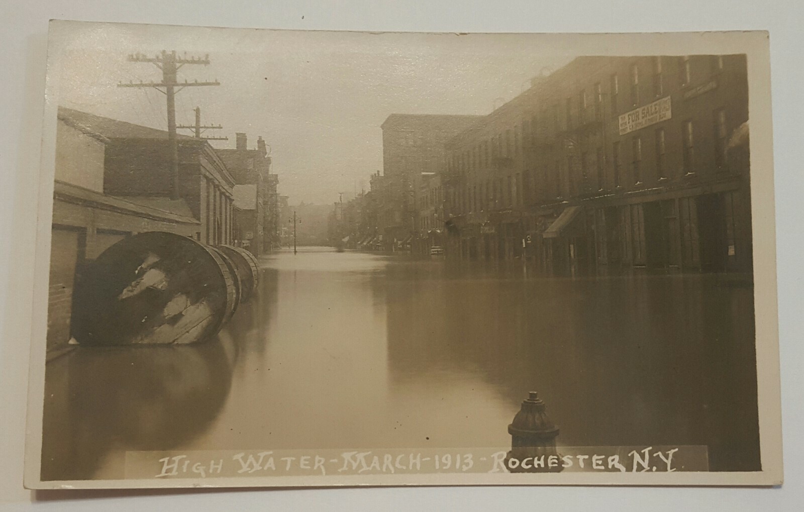 (2) Historic Flood March 1913 Rochester New York RPPC NY Disaster Lot of 2