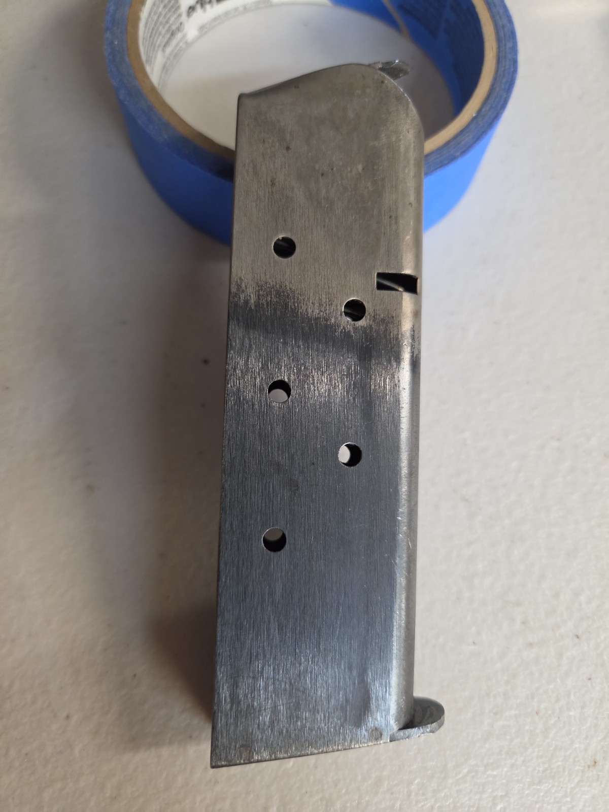 WWI US Army M1911 .45 ACP Two Tone Magazine Pinned Base MS Little L Stamp...