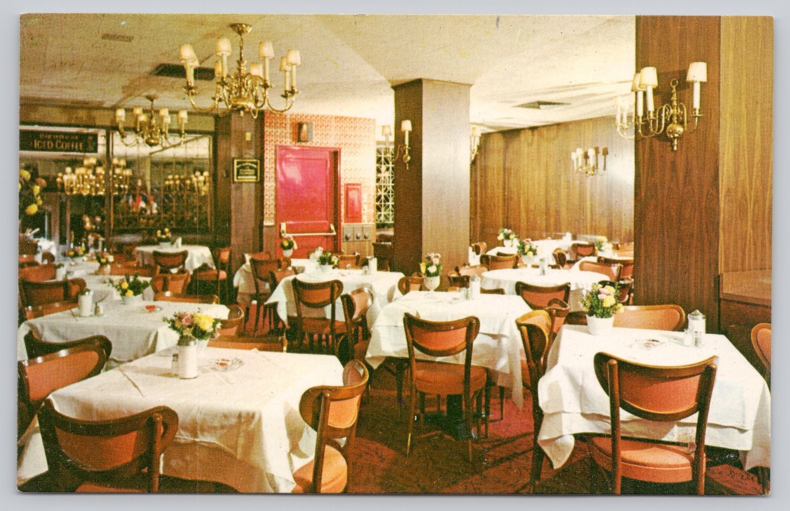 Vintage Kleine Konditorei Cafe & Restaurant NYC Photochrome Postcard