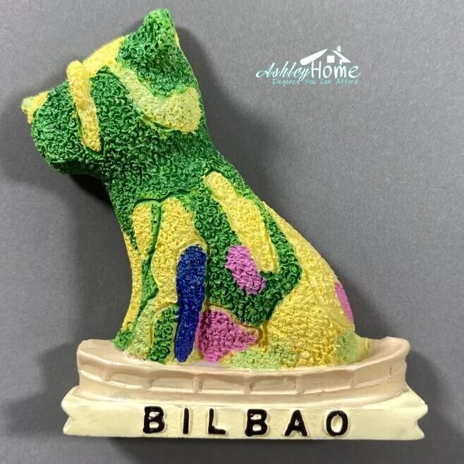 Puppy Guggenheim Bilbao Spain Tourist Souvenir 3D Refrigerator Fridge Magnet