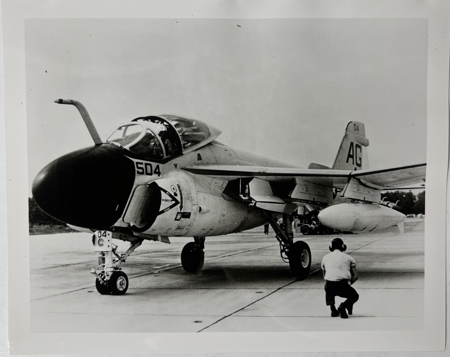 Vintage US Navy Military Aircraft Original 8x10 Kodak Photograph Aviation