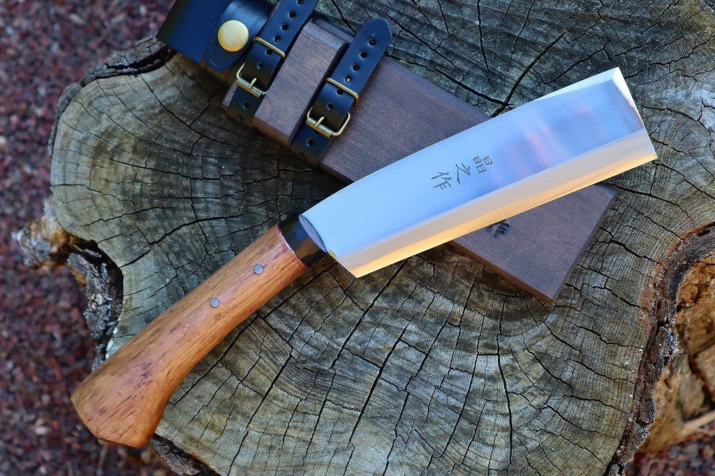 Masano Toyokuni Japan TKA-028 Takuminata Right Fixed Blade Nata Hatchet Knife